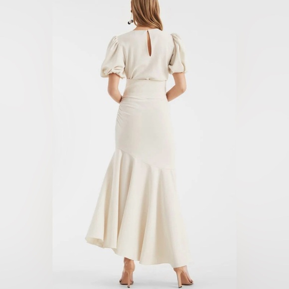 Sachin & Babi Camila flared hem dress in Ivory/White - Picture 4 of 15